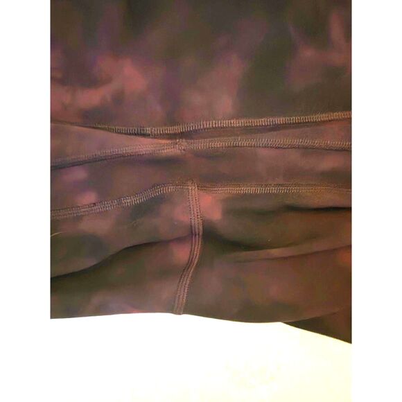 Lululemon Women’s Wunder Under Luon Yoga Leggings - Size 10 Rare Wine Marbled - Picture 3 of 4